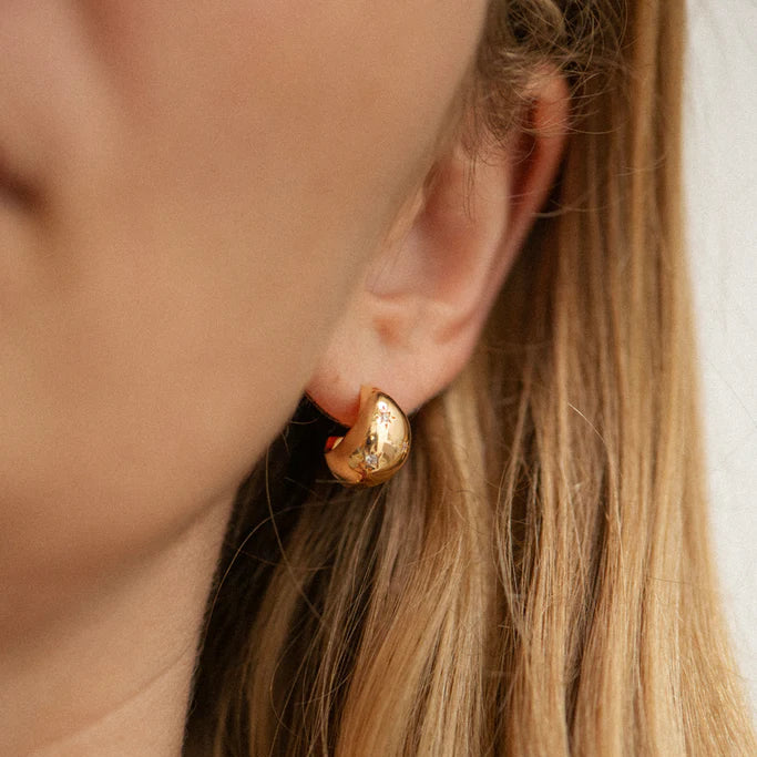 Bobby Rose Jewelry Oorbel  Etoile Hoops Goud (per stuk)